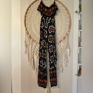 Floral Black Multicolor Jumpsuit